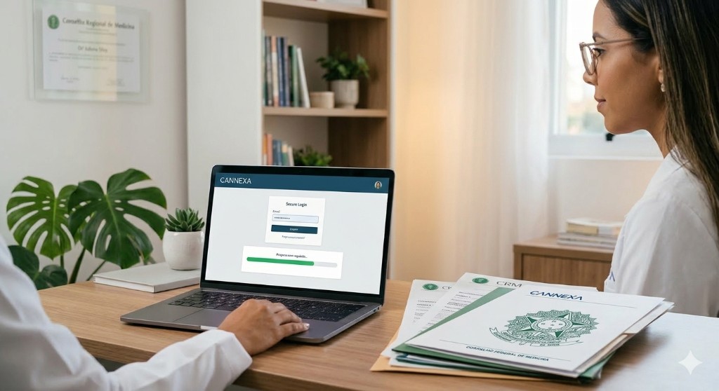Ambiente profissional e credenciais médicas Cannexa